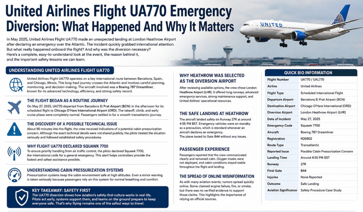 united airlines flight ua770 emergency diversion