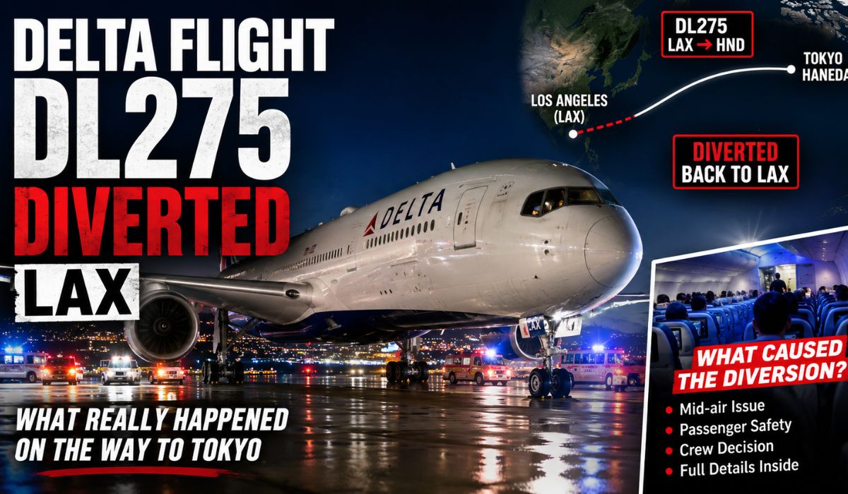 delta flight dl275 diverted lax